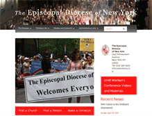 Tablet Screenshot of dioceseny.org